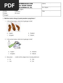 Soal PAT B.ING Kelas 6