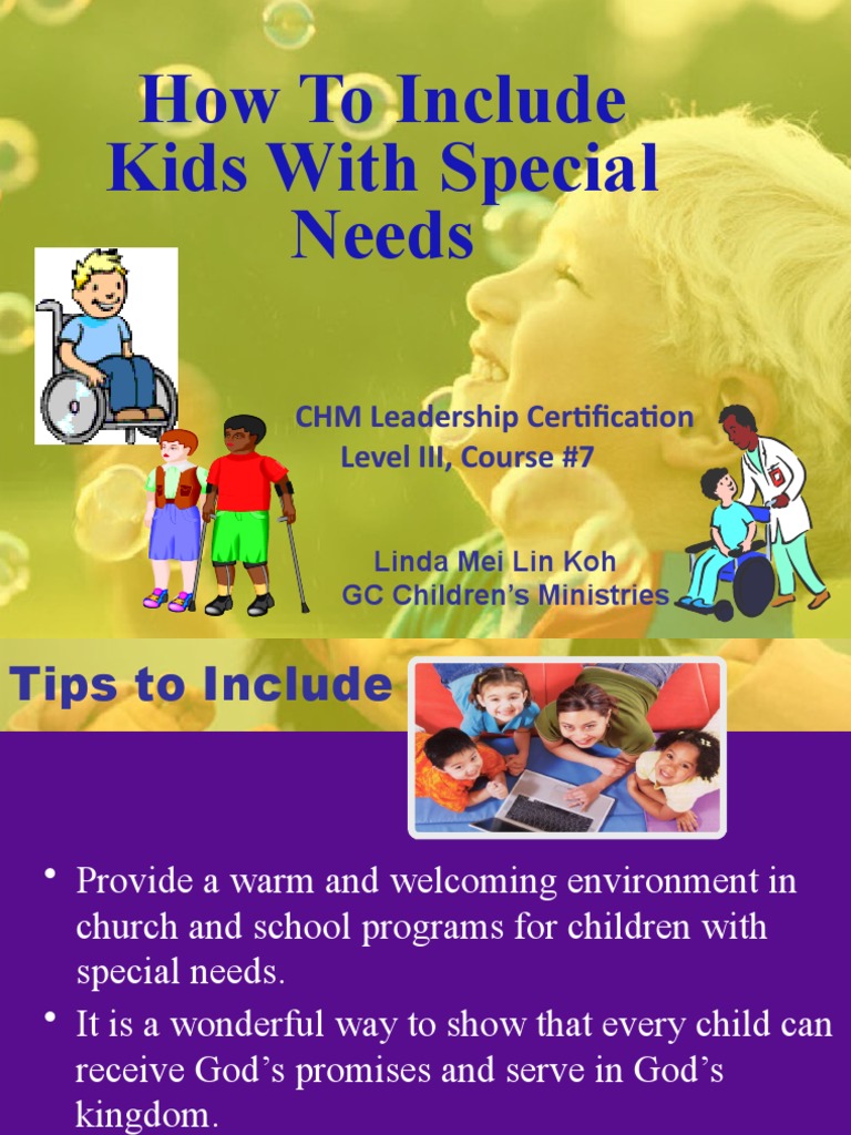 7) How To Include Kids With Special Needs | PDF | Intellectual ...