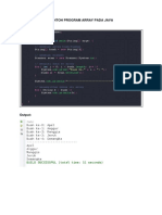 Contoh Program Array Pada Java