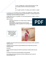 Peligro inminente de la vida: lesiones por arma blanca no pusieron en riesgo vital