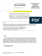 Research On Anti-Interference of PLC: Procedia Engineering