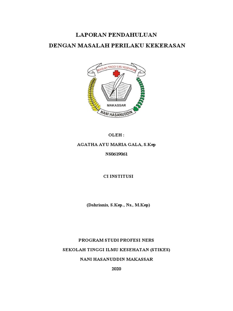 Lp perilaku kekerasan agatha ayu maria gala ns0619061 pdf
