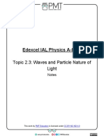 2.3. Waves and Particle Nature of Life