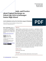 Knowledge, Attitude, and Practice About Vaginal Discharge On School-Age Girls in Jatinangor Senior High School