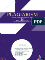 Plagiarism E: Teknik Penulisan Karya Ilmiah