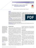 Late Stabilization Surgery in Flail Chest and Pulmonary Contusion