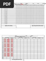 Class Period Attendance Register Template | PDF
