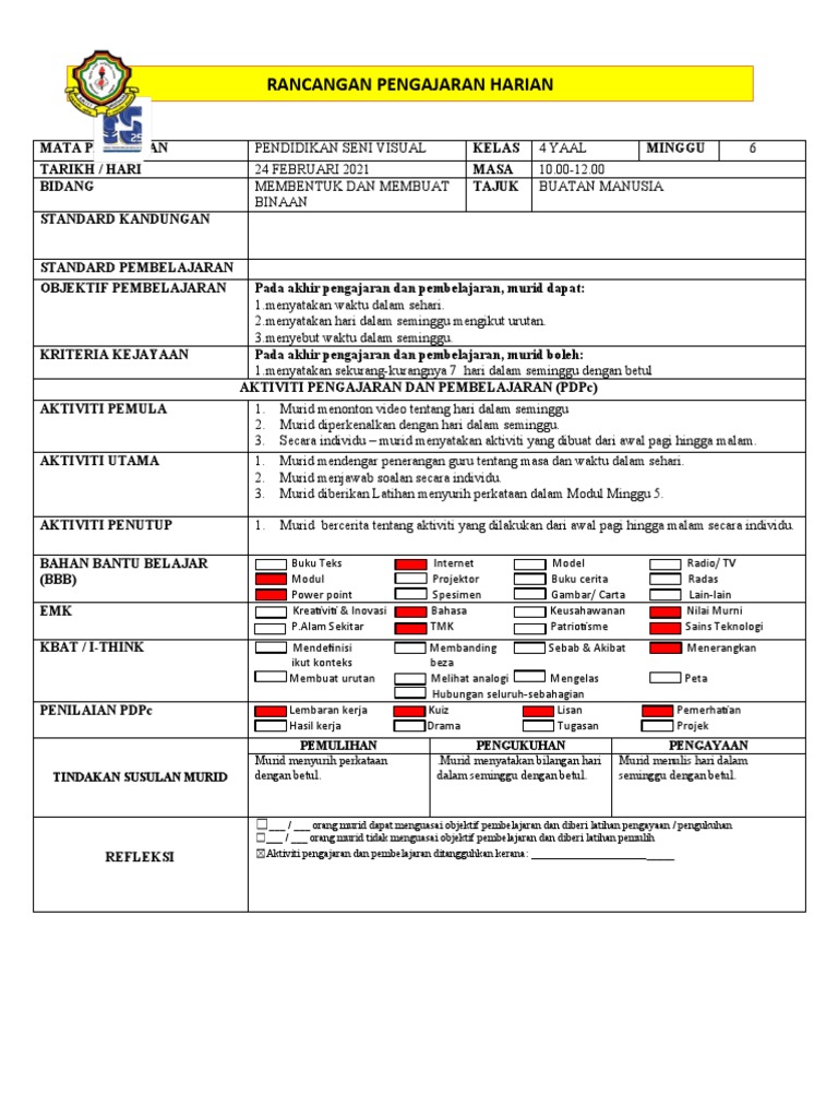 Rancangan Pengajaran Harian Pemulihan Pengukuhan Pengayaan Pdf
