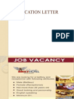 Application Letter