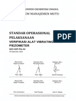 Standar Operasional Pelaksanaan Verifikasi Alat Vibrating Wire Piezometer