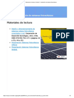 Instalación fotovoltaica lectura materiales