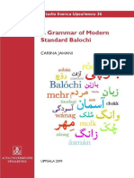 A Grammar of Modern Standard Balochi