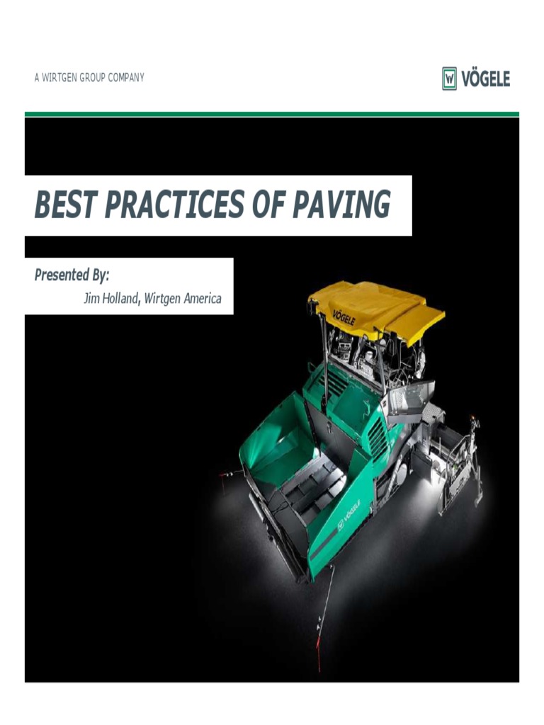 Paving Best Practices PDF Road Surface Force