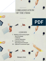 The Organization of The Firm