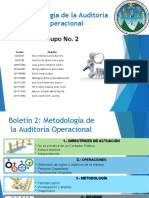 Boletín 2 - Metodología de La Auditoría Operacional
