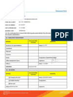 Clearance Form: George P S Sales and Marketing Executive