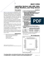 Max11359A 16-Bit Data-Acquisition System With Adc, Dac, Upios, RTC, Voltage Monitors, and Temp Sensor