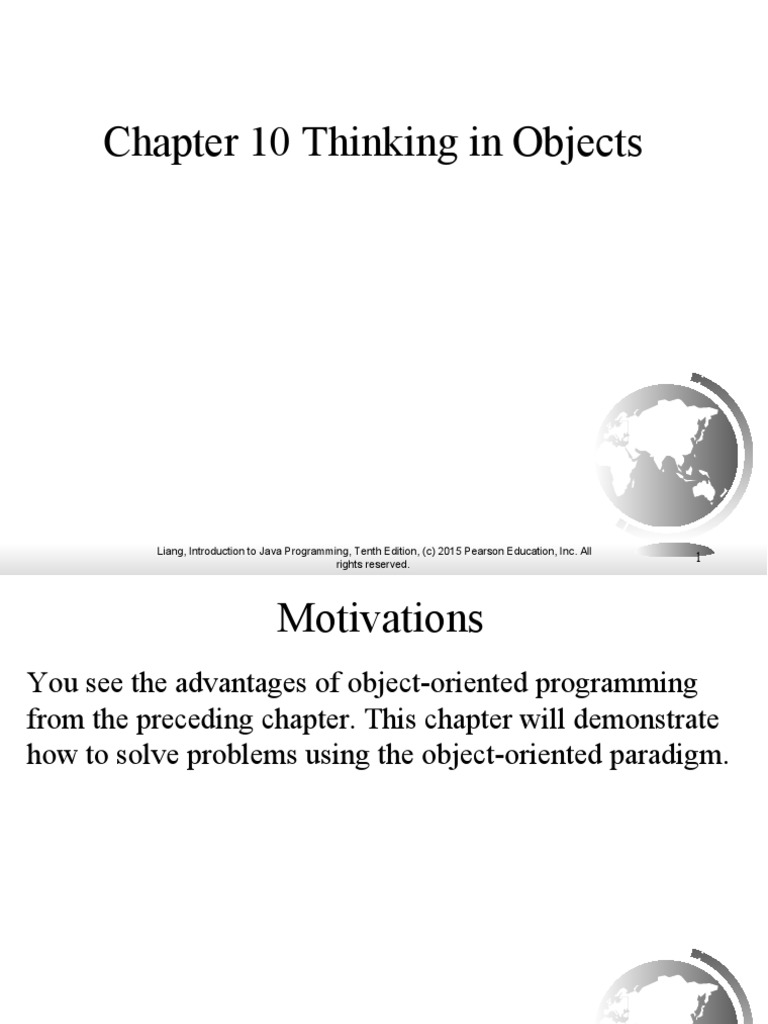 Chapter 10 Thinking in Objects | PDF | Method (Computer Programming ...