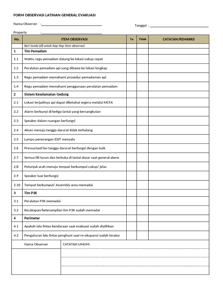 Observer Form-Dikonversi | PDF