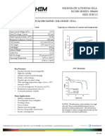 High Rate Lithium Cell BCX85 SERIES: 3B6600 Size Sub CC Lithium Bromine Chloride Cell