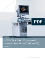 Acuson X300 Ultrasound System, Premium Edition (PE) : Release 7.0