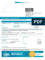 Your Luxair E-Ticket Receipt