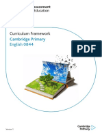 Curriculum Framework: Cambridge Primary English 0844