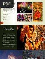 Indian Festivals Chart for Schools | PDF | Religion & Spirituality