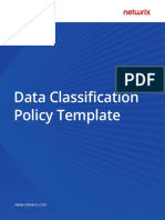 Data Classification Policy Template