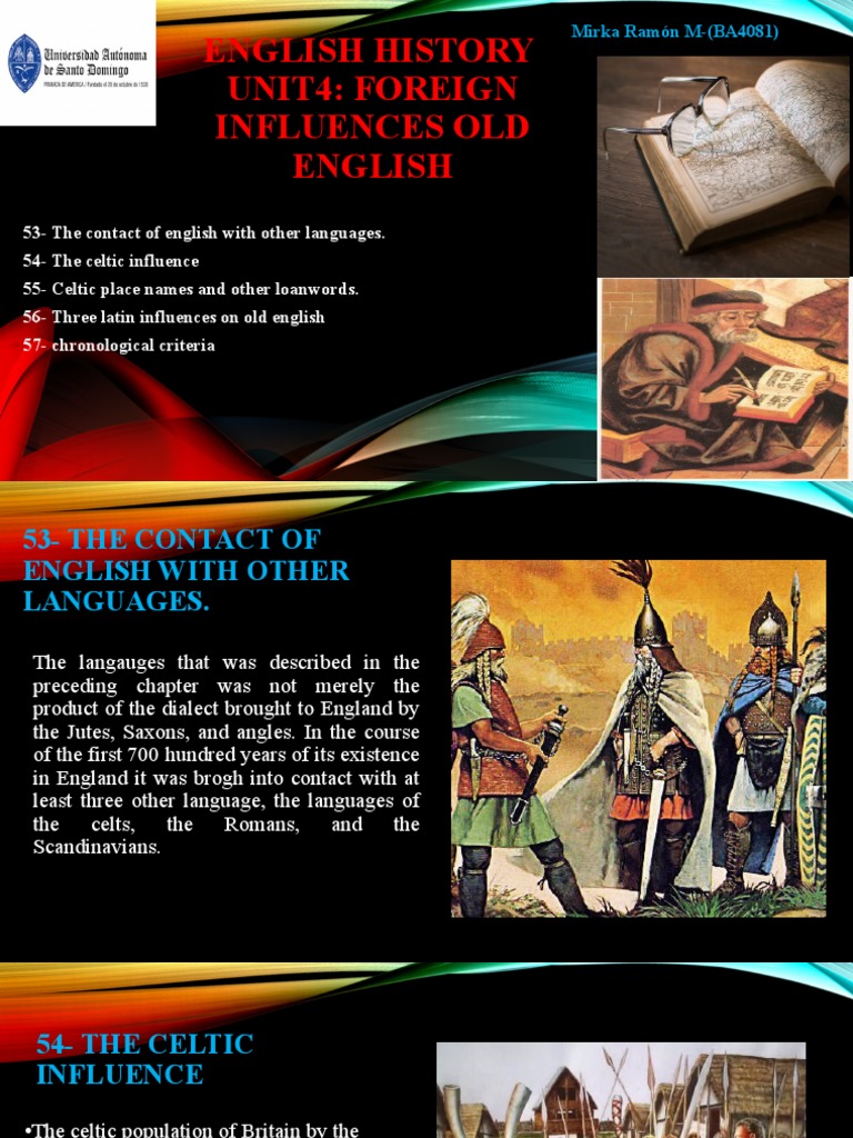 Old English: Celtic and Latin Influences | PDF | Social Science