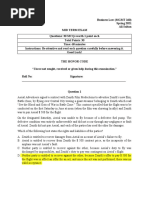 Business Law Midterm Exam - Muhammad Abdullah