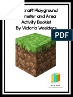 Minecraft Playground: Perimeter and Area Activity Booklet by Victoria Woelders