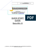 Quick Start Guide Betonwin III EN REL - 1.0