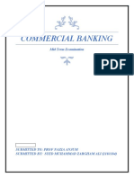 Commercial Banking: Mid Term Examination