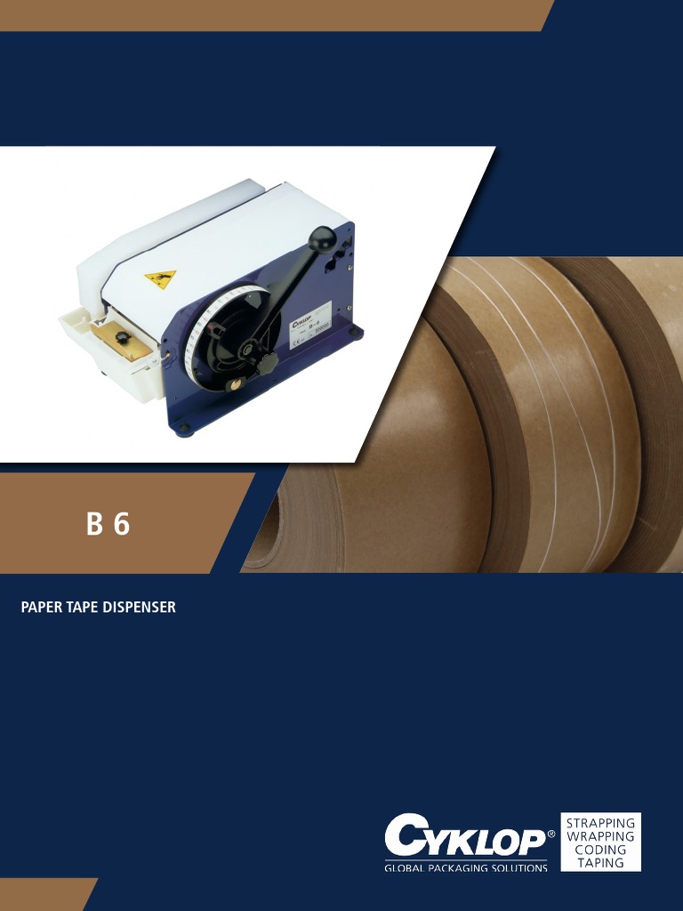 B6 Paper Tape Dispenser Overview | PDF