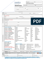 Canine Sample Submission Form