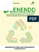 Seminar Nasional Energi Indonesia 2017 (SENENDO 2017) Yogyakarta, 12 Agustus 2017