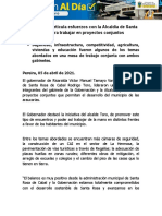 05.04.2021 Comunicado de Prensa. Reunión Alcalde de Santa Rosa