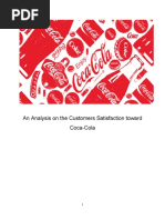 An Analysis On The Customers Satisfaction Towards Coca-Cola