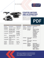 KMP Brand 2017 Starter Motors and Alternators Catalogue (Agricultural Division)