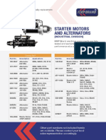KMP Brand 2017 Starter Motors and Alternators Catalogue (Industrial Division)