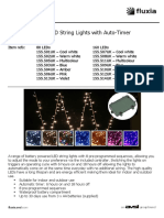Outdoor Battery LED String Lights With Auto-Timer: User Manual