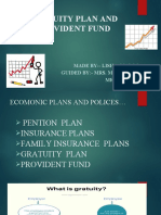 Gratuity Plan and Provident Fund