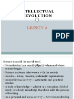 Intellectual Revolution: Lesson 2