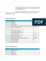 CSI2132 Course Schedule