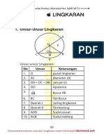 Matematika SMP - 8 - Lingkaran