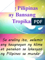 AP Aralin 4 Ang Pilipinas Ay Bansang Tropikal