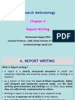 Chapter 6 - Research Methodology - Report Writting