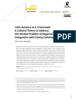 Latin America at a Crossroads: Cultural Theory and Regional Integration