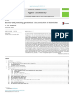 2.baseline and Premining Geochemical Characterization of 2015 Applied Geochemi